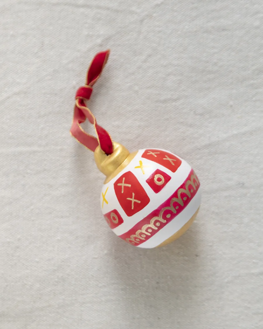 Ornament - red and pink